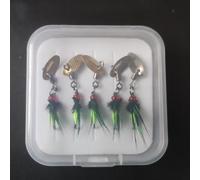Confezione da 5 ami per pesca alla trota, Topmouth, Culter Bass dal design realistico (16#)