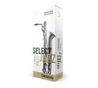 Confezione da 5 ance medie con taglio francese Rico Select Jazz per sassofono baritono, durezza 2