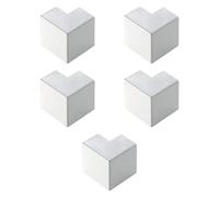 Confezione da 5, Angolo esterno, curva 90°, per minicanalina 40x17mm, bianco, in PVC, tecnopolimero ad alta resistenza, mini canaline, canale per cavi elettrici, impianto elettrico