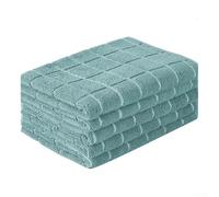 Confezione da 5 asciugamani da cucina in microfibra, per una pulizia resistente, leggera e multiuso in tutta la casa (verde e verde)