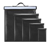 Confezione da 5 borse Faraday per Laptop Tablet Radio Telefoni Chiavi Auto, Borsa Faraday Impermeabile Ignifuga Blocca Segnale RFID Anti-EMP Antifurto Borsa Faraday Portachiavi