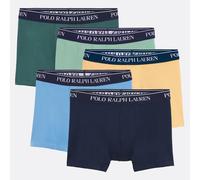 Confezione da 5 boxer classici in cotone elasticizzato Blu S Tinta unita