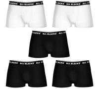 Confezione da 5 boxer da uomo tutti neri in vari colori