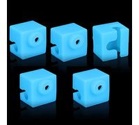 Confezione da 5 calzini riscaldanti in silicone compatibili con Anycubic Mega S, Mega Pro, Chiron, I3 Mega, Mega X, Zero 2.0, 4Max Pro 2.0/Flyingbear Ghost5 Stampante 3D