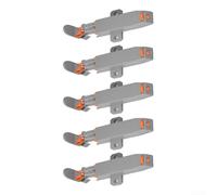 Confezione da 5 chiavistelli resistenti per apertura a pressione, non magnetici, 40 N, resistenti chiusure a molla per porte e cassetti invisibili, regolabili da 0 a 6 mm, per camper, guardaroba