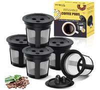 Confezione da 5 cialde da caffè riutilizzabili Ninja: tazze K riutilizzabili per macchina da caffè Ninja, filtri da caffè ricaricabili per Ninja DualBrew Pro CFP201 CFP300 CFP301 CFP305 CFP307 CFP400