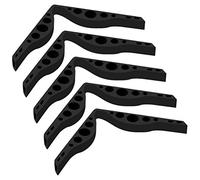 Confezione da 5 clip di supporto per naso in TPR anti appannamento, per proteggere il naso, per evitare la nebbia degli occhiali e la maschera per il ponte del naso (nero)