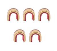 Confezione da 5 clip in ottone per corde per arco migliorano la tua esperienza con il posizionamento costante delle frecce (rosso)