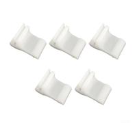 Confezione da 5 clip in plastica bianca compatibili con Fiat Panda dal 2003 al 2012 e per i modelli Alfa Romeo, fissaggio di montaggio per griglia di aspirazione dell'aria, sostituisce il codice