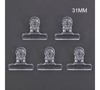 Confezione da 5 clip per legare le mosche per una sicura piuma e il posizionamento del doppiaggio, strumento indispensabile (31 mm)