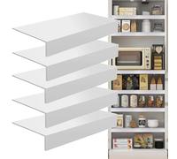 Confezione da 5 coperture per scaffali, colore bianco, pronte all'uso, per bagno/cucina, rivestimento per mensole in PVC resistente ai graffi, per migliorare l'estetica (66 x 23 x 5 cm)