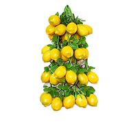 Confezione da 5 corde di limoni artificiali, realistiche, per fotografia, casa, cucina, decorazione per il raccolto (limone, 5 pezzi)
