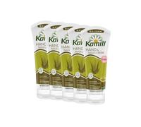 Confezione da 5 creme per mani e unghie di camomilla, balsamo, 5 x 100 ml, offre una cura intensa, umidità e protezione con olio di avocado e aloe vera per mani secche e stressate, senza microplastica
