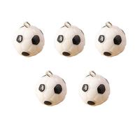 Confezione da 5 delicati ciondoli a forma di pallone da calcio, gioielli adatti per la progettazione e accessori sportivi, Misura unica, come descritto