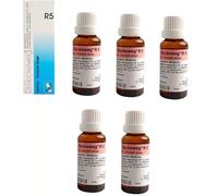 Confezione da 5 Dr. Reckeweg R5 Gocce Omeopatiche Stomaco e Digestione 22ml