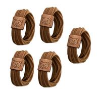 Confezione da 5 elastici per capelli versatili con orso, semplici elastici per capelli, per acconciature facili