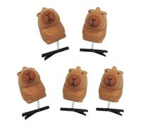 Confezione da 5 fermagli per capelli a forma di capibara in peluche, alla moda, ornamento per capelli adatto per studenti e giovani donne