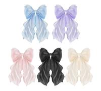 Confezione Da 5 Fermagli Per Capelli Con Fiocco, Fermagli Per Capelli Elei, Decorazione Per Acconciatura, Fermagli Per Capelli, Accessori Per Vestire, Accessori Per Capelli Da Donna