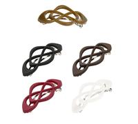 Confezione Da 5 Fermagli Per Capelli Dal Design Incrociato Mollette Metà Coda Cavallo Con Accessori Lo Styling Alla In Più Colori L'uso Quotidiano