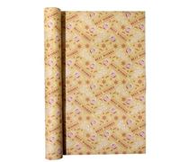 Confezione da 5 fogli di carta da regalo natalizia multicolore, 48,3 x 69,8 cm, motivo natalizio (B, A)