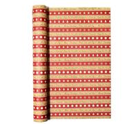 Confezione da 5 fogli di carta da regalo natalizia multicolore, 48,3 x 69,8 cm, motivo natalizio (E, A)