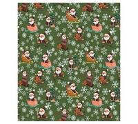 Confezione da 5 fogli di carta da regalo natalizia multicolore, 48,3 x 69,8 cm, motivo natalizio (H, A)