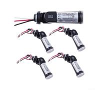 Confezione da 5 fotocellule con sensore dal tramonto all'alba, interruttore della luce da 120 V per esterni, resistente alle intemperie, base girevole per lampioni da giardino, controllo della