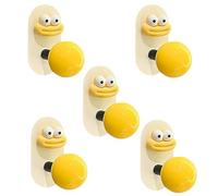 Confezione da 5 ganci adesivi resistenti per appendere la porta sul retro dei vestiti per la cucina, accessori da bagno colorati