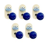 Confezione da 5 ganci adesivi resistenti per appendere la porta sul retro dei vestiti per la cucina, accessori da bagno colorati