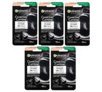 (CONFEZIONE DA 5) GARNIER MASCHERA OCCHI CAFFEINA CARBONE 5X5GR