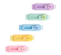 Confezione da 5 gomme da cancellare retrattili con coperture in plastica, grandi gomme bianche per scuola, ufficio, disegno e progetti artistici