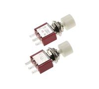 Confezione da 5 interruttori a pulsante con ritorno C-NO-NC a 3 pin da 6 mm, 2 A 250 V CA/5 A 120 V CA(WHITE)