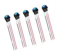 Confezione Da 5 Interruttori Rotondi Da 12 V 20 A Con LED In Plastica A Filo Facile Installazione E Interruttori LED Con Funzionamento Notturno