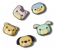 Crocs 3D Animal Friends 5 Pack, Charm Decorativi per Scarpe Unisex-Adulto, Multicolore, Taglia Unica