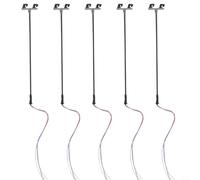 Confezione da 5 lampade a LED per modellismo ferroviario con doppio LED, in scala 1:76, con fili, per layout di treno, decorazione paesaggistica