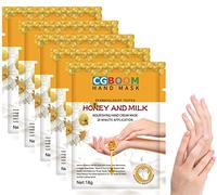 Confezione da 5 maschere per le mani idratanti esfolianti per terapia naturale, collagene con infusione profonda, idratazione, donne e uomini, maschera per mani ricche di latte miele