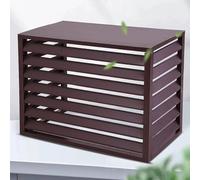 Confezione da 5 mini split AC copertura in alluminio per condizionatori d'aria esterni, protezione resistente alle intemperie AC bianco resistente al calore e ai raggi UV, perfetto per nascondere