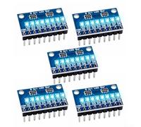 Confezione da 5 moduli display a LED a 8 cifre per stampante 3D, MCU DC 3-24 V, indicatore luminoso comune a catodo anodo con interfaccia da 2,54 mm per fai da te (catodo blu)