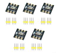 Confezione da 5 moduli microfonici omnidirezionali Inmp441 con interfaccia digitale I2s a 24 bit larga per risposta in frequenza a basso consumo energetico per dispositivi smart home nero (non saldati