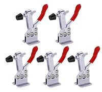 Confezione da 5 morsetti a levetta per la lavorazione del legno, morsetti 201B per la lavorazione del legno, morsetto verticale, morsetto a camma a sgancio rapido per morsetti CNC, 90,7 kg, morsetto a