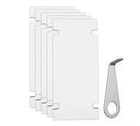 Confezione da 5 nastri biadesivi per campanello video ad anello con batteria 2024, set di nastri di montaggio con chiave per un fissaggio stabile senza danneggiare pareti o superfici