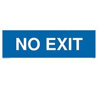 Confezione da 5 - No Exit Sign - 300 x 100 mm - L31