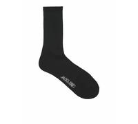 Jack & Jones - Confezione da 5 paia di calzini neri a coste con logo-Nero One Size