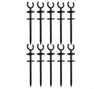 Confezione da 5 pali di guida per tubo da giardino, in plastica resistente, per protezione del cortile, gestione ordinata del percorso del tubo, salva-piante (10 pezzi)