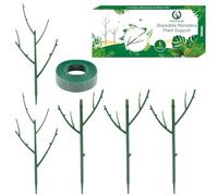Confezione da 5 pali impilabili Monstera per piante da interno ed esterno, accessori da giardino per piante rampicanti e in vaso, bastoncini per piante per l'addestramento della vite e la