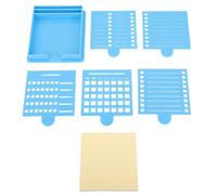 Confezione da 5 porta stencil per foglietti adesivi, dispenser per blocchi note pop-up, organizer da scrivania a doppio uso, facile ricarica, per scuola, ufficio, casa