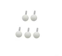 Confezione da 5 punte in ceramica con gambo da 6 mm per utensili rotanti, teste diamantate per intaglio, incisione, lucidatura su legno, vetro, metallo per stampi, 16-30 mm (6 x 20 mm bianco)