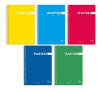 Confezione da 5 quaderni Pacsa Plastipac Multicolor Din A4 80 fogli