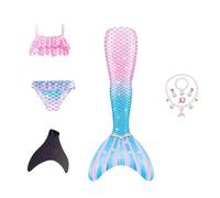 Confezione da 5 Ragazze Cosplay con Viene Fornito con Collana e Altri Accessori Costume da Bagno Bambina,N-120