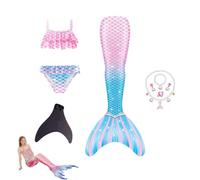 Confezione Da 5 Ragazze Cosplay con Viene fornito con collana e altri accessori Vestito Bambina,N-110
